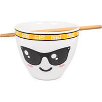 Bowl Bop Pho Sho Japanese Dinnerware Set  16-Ounce Ramen Bowl, chopsticks