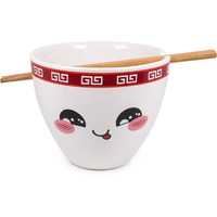 Bowl Bop Tso Hungry Japanese Dinnerware Set  16-Ounce Ramen Bowl, chopsticks