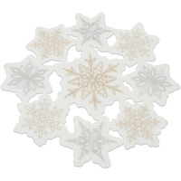 Embroidered Snowflake Doily (Set of 3)
