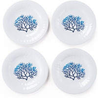 Coastal Melamine Dinnerware Sets - Set of 4 Salad Plates