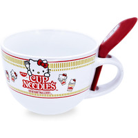 Sanrio Hello Kitty x Nissin cup Noodles Soup Mug With Spoon  Holds 24 Ounces
