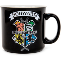 Harry Potter Quidditch crest ceramic camper Mug  Holds 20 Ounces