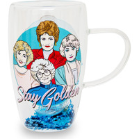 The golden girls Stay golden Double-Walled glass Mug  Holds 15 Ounces