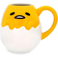 Sanrio gudetama 3D Sculpted ceramic Mug  Holds 20 Ounces