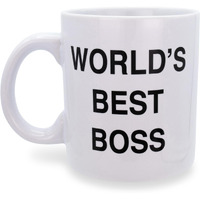 The Office Dunder Mifflin Worlds Best Boss ceramic Mug  Holds 20 Ounces