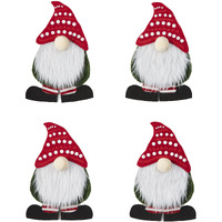 Set of 4 Flatware Holders - Gnomes