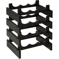 12 Bottle Dakota Wine Rack - Black