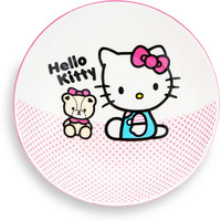 Sanrio Hello Kitty Pink Dots 9-Inch ceramic coupe Dinner Bowl