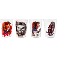 childs Play chucky 2-Ounce Mini Shot glasses  Set of 4