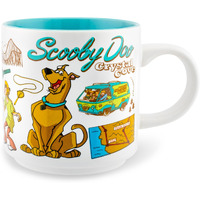 Scooby-Doo and the gang crystal cove ceramic Mug  Holds 13 Ounce