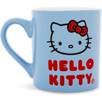 Sanrio Hello Kitty Logo Wax Resist ceramic Mug  Holds 14 Ounces