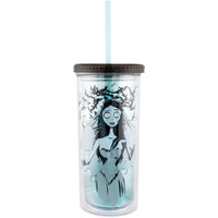 Tim Burtons corpse Bride Emily 20-Ounce carnival cup With Lid and Straw