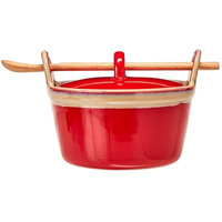 Casserole with Wooden Spoon - Red