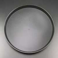 16 in. Round Deli Max Tray - Black