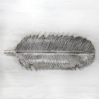 17.99 x 6.29 x 1.18 in. Handmade Silver Coated Decorative Aluminum Tray