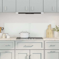 vidaXL Kitchen Backsplashes 2 pcs Transparent 27.6"x19.7" Tempered Glass
