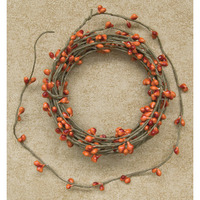 Pip Berry String Garland - Pumpkin - 18ft