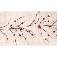 Wispy Burgundy Garland 5'