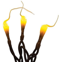 Silicone Teeny Lights, Brown Cord, 35ct