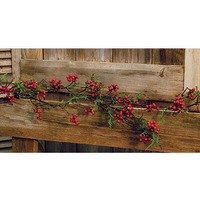 +Cedar & Berry Garland, 5 ft.
