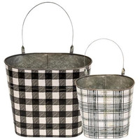 2/Set, Plaid Wall Pockets