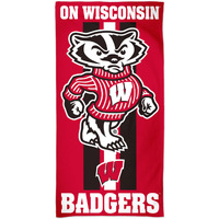 Wisconsin Badgers Towel 30x60 Beach Style