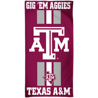 Texas A&M Aggies Towel 30x60 Beach Style