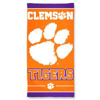 Clemson Tigers Towel 30x60 Beach Style