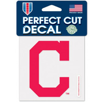 Cleveland Indians Decal 4x4 Perfect Cut Color - C logo