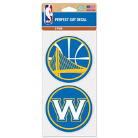 Golden State Warriors Decal 4x4 Die Cut Set of 2