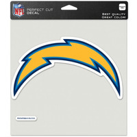 Los Angeles Chargers Decal 8x8 Perfect Cut Color
