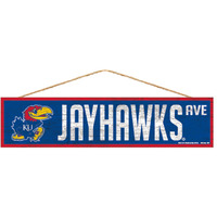 Kansas Jayhawks Sign 4x17 Wood Avenue Design