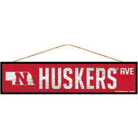 Nebraska Cornhuskers Sign 4x17 Wood Avenue Design