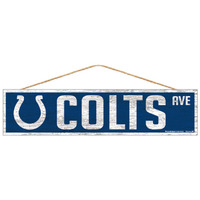 Indianapolis Colts Sign 4x17 Wood Avenue Design