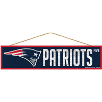 New England Patriots Sign 4x17 Wood Avenue Design