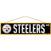 Pittsburgh Steelers Sign 4x17 Wood Avenue Design