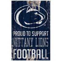 Penn State Nittany Lions Sign 11x17 Wood Proud to Support Design - Special Order