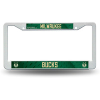 Milwaukee Bucks License Plate Frame Plastic - Special Order