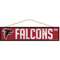 Atlanta Falcons Sign 4x17 Wood Avenue Design
