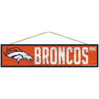 Denver Broncos Sign 4x17 Wood Avenue Design