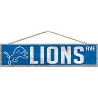 Detroit Lions Sign 4x17 Wood Avenue Design