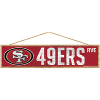 San Francisco 49ers Sign 4x17 Wood Avenue Design