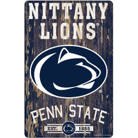 Penn State Nittany Lions Sign 11x17 Wood Slogan Design