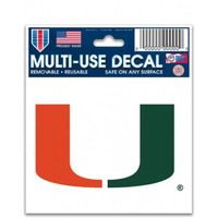 Miami Hurricanes Decal 3x4 Multi Use - Special Order