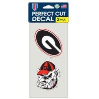 Georgia Bulldogs Set of 2 Die Cut Decals