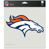 Denver Broncos Decal 8x8 Die Cut Color