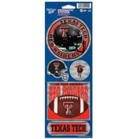 Texas Tech Red Raiders Stickers Prismatic - Special Order
