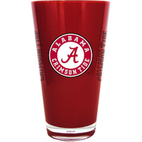 Alabama Crimson Tide Glass 20oz Pint Plastic Insulated CO