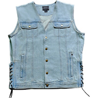 Denim Motorcycle Vest