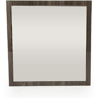 41" Grey Mdf  Veneer  And Glass Mirror
